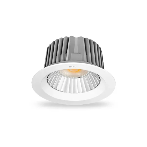 چراغ سقفی توکار ایشاین بدنه سفید گرد 15 وات EDC