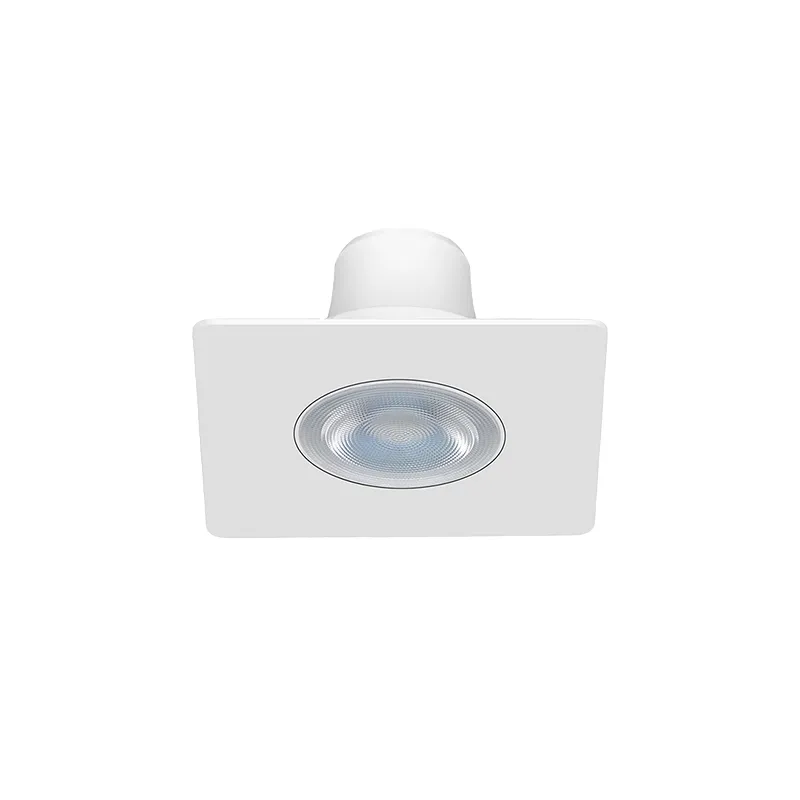 چراغ سقفی توکار اکونومی لنزدار مربع 7 وات EDC