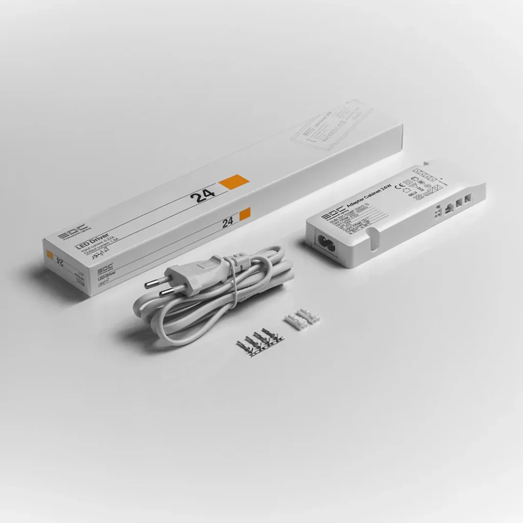 آداپتور کابینتی 1/8 آمپر 12 ولت 24 وات EDC