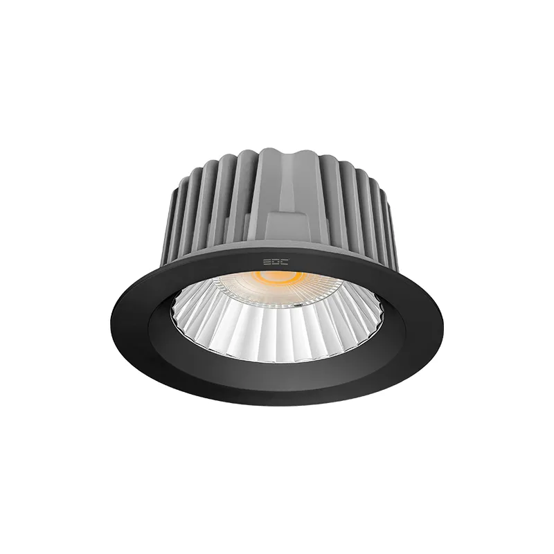 چراغ سقفی توکار ایشاین بدنه مشکی گرد 15 وات EDC