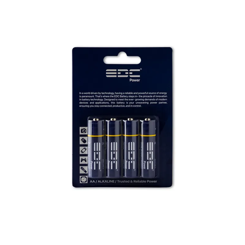 باطری قلمی آلکالاین کارتی 4 عددی 2200 میلی آمپر ساعت EDC Power